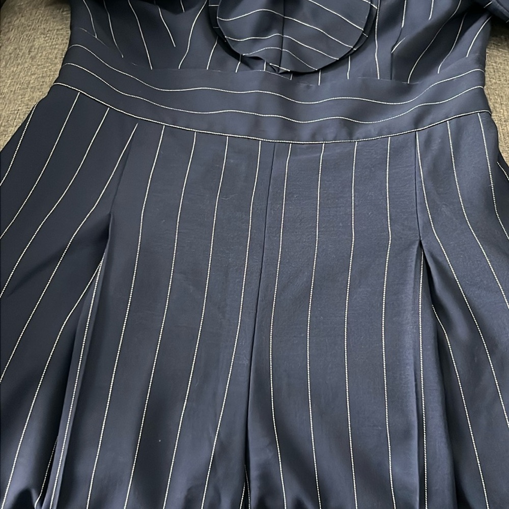 New Ralph Lauren Purple Label Navy/White Jumpsuit Size 2 - Picture 13 of 16